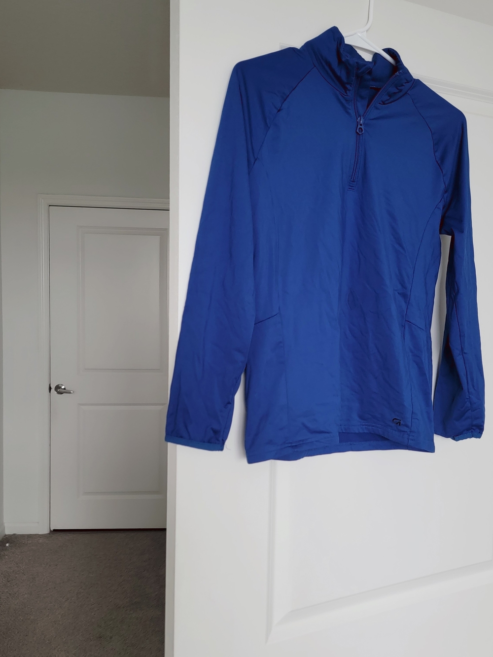 Blue Quarter-Zip Active Pullover